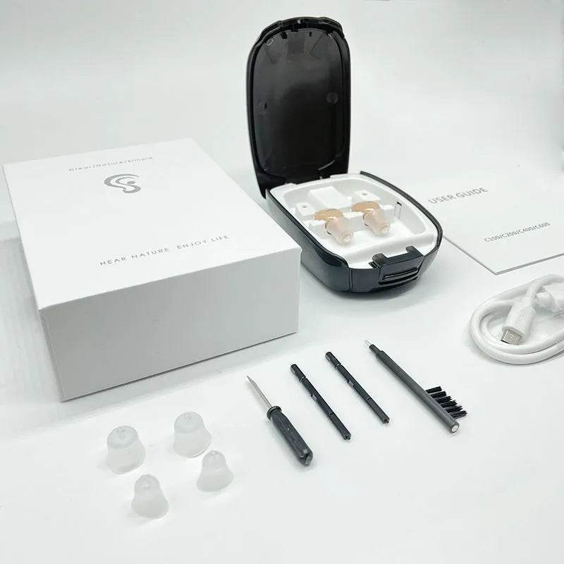Rechargeable Hearing Aid CIC (completely In-Ear Canal) - discount hearing solutions