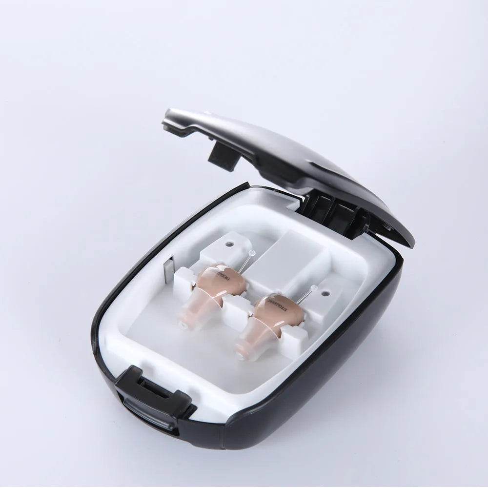 Rechargeable Hearing Aid CIC (completely In-Ear Canal) - discount hearing solutions