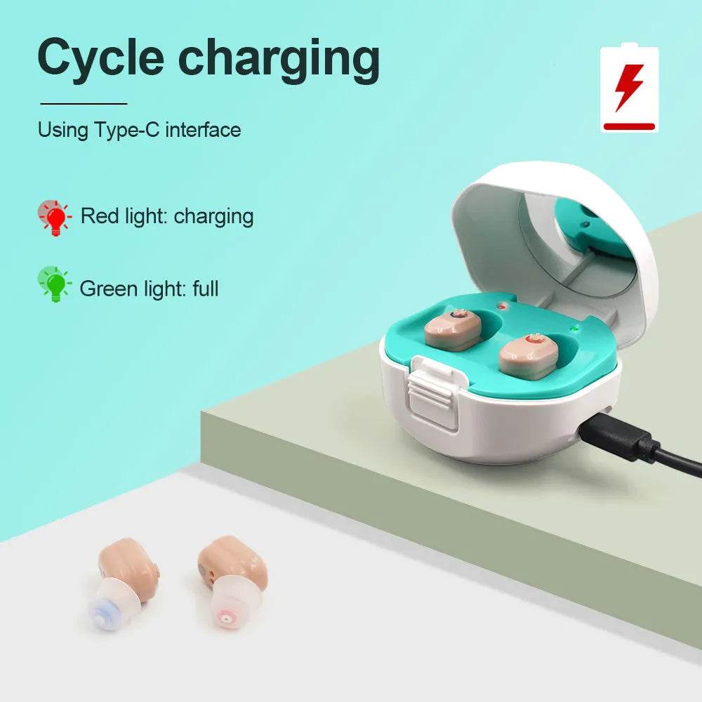 Rechargeable invisible hearing aid - discount hearing solutions