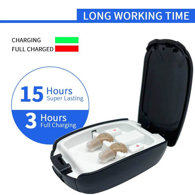 Rechargeable Hearing Aid CIC (completely In-Ear Canal) - discount hearing solutions