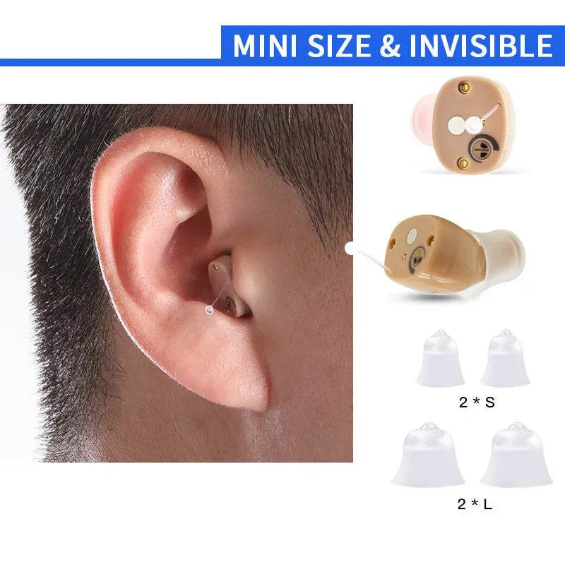 Rechargeable Hearing Aid CIC (completely In-Ear Canal) - discount hearing solutions