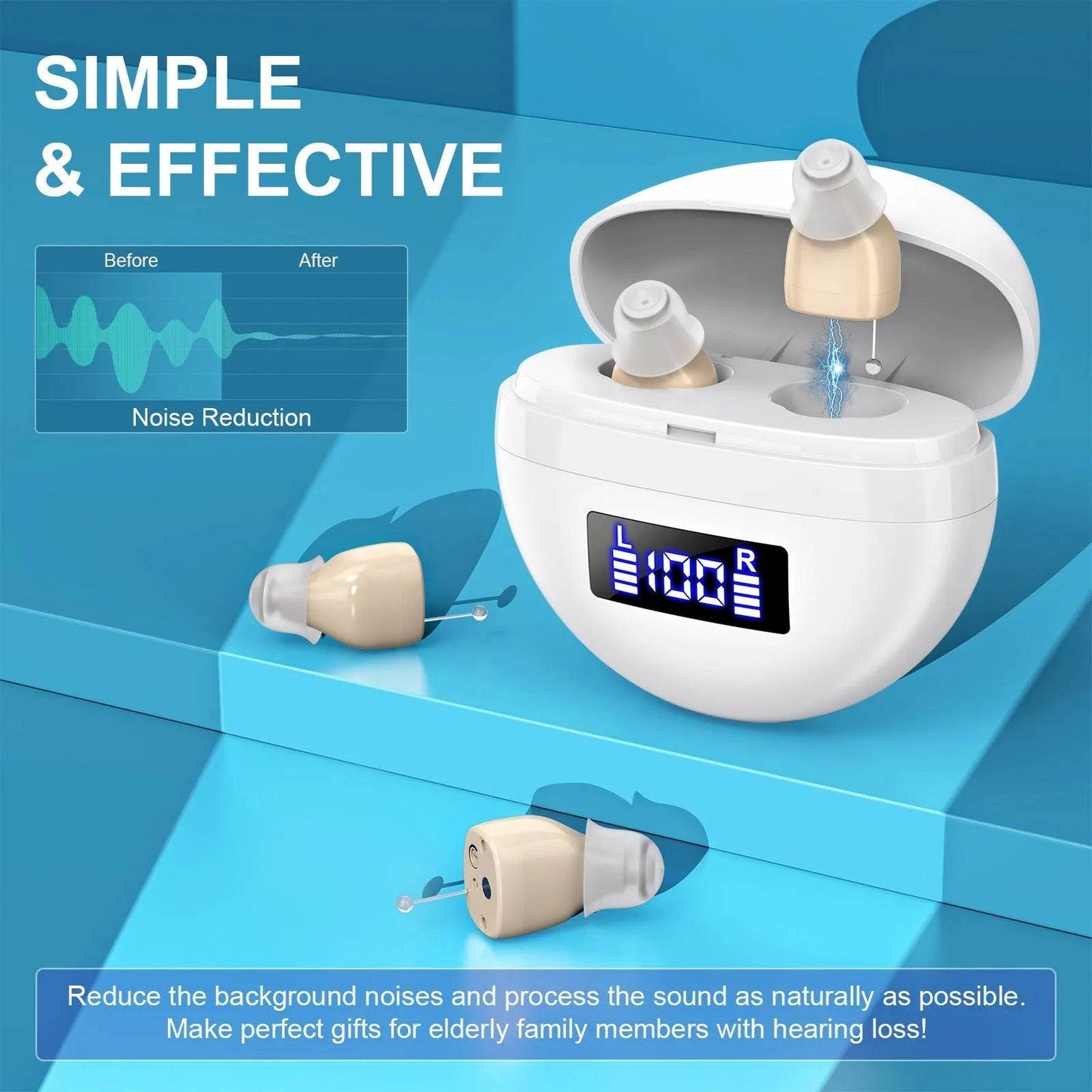 Rechargeable Noise Reducing Hearing aids - discount hearing solutions