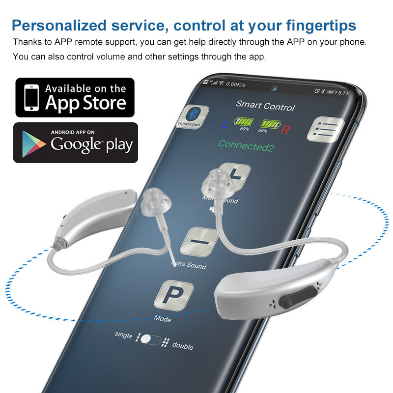 Bluetooth Smart Digital Magnetic Rechargeable Hearing Aid