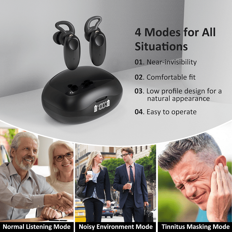 PS601D  Digital Hearing Aid with Dual-ear Microphones Professional Audio Hearing Aid Noise Reductio-1
