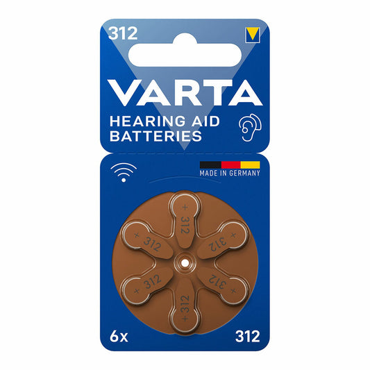 Hearing aid battery Varta Hearing Aid 312 PR41 6 Units-0