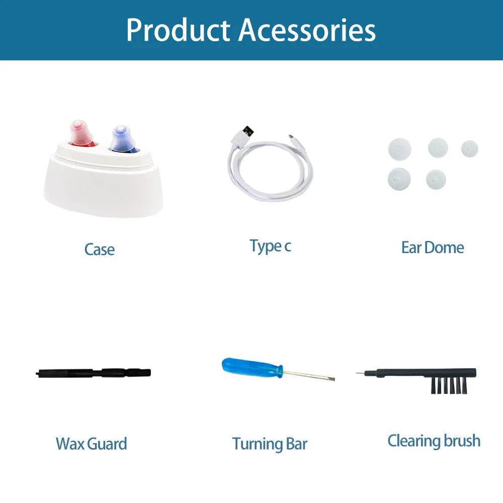 Rechargeable Intelligent New Style Hearing Aid CIC Hearing Aid - discount hearing solutions