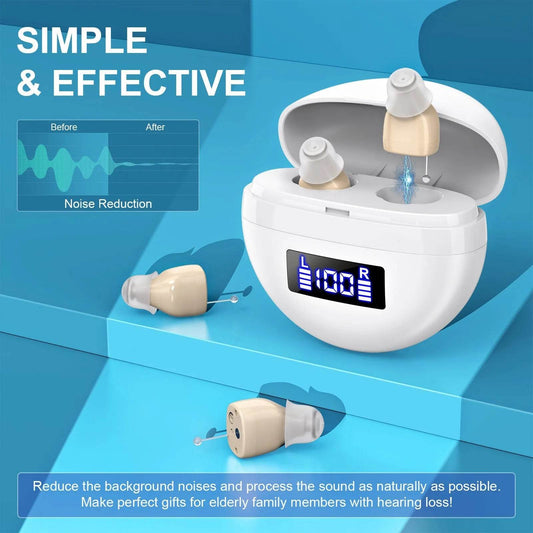 Rechargeable Noise Reducing Hearing aids - discount hearing solutions