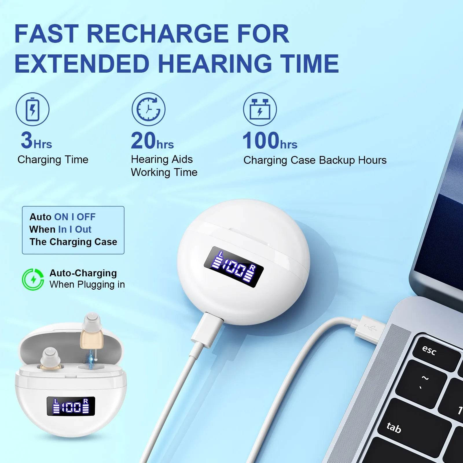 Rechargeable Noise Reducing Hearing aids - discount hearing solutions