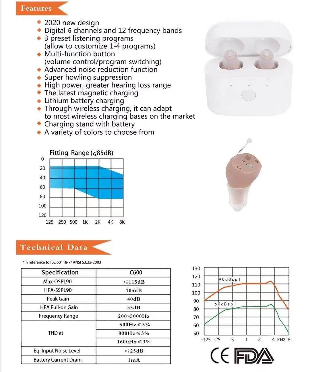 Intelligent one click hearing aid - discount hearing solutions
